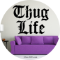 Preview: Wandtattoo 21021 Thug Life